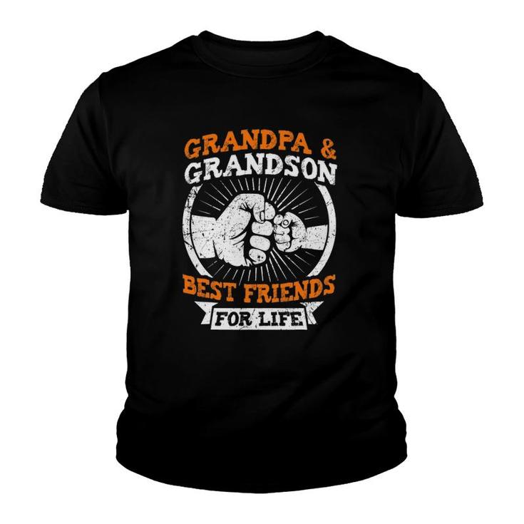 Grandpa And Grandson Best Friends For Life Grandfather Gift Youth T-shirt