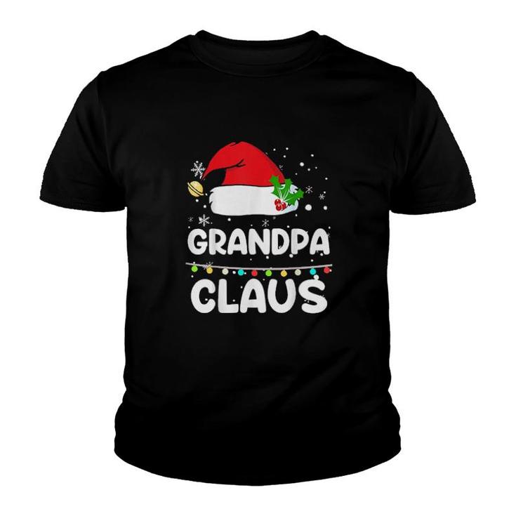 Grandpa Claus Santa Hat Xmas Christmas  Youth T-shirt