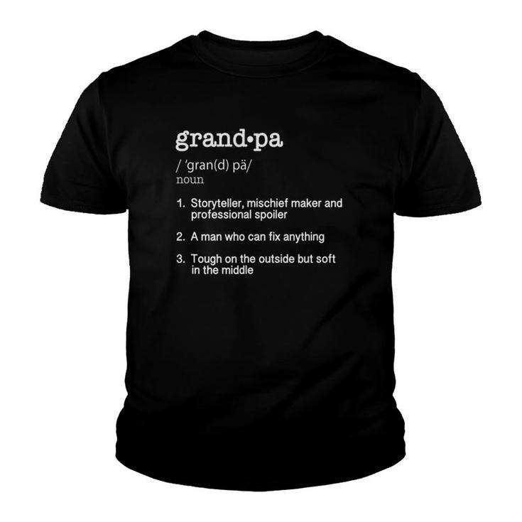 Grandpa Definition - Funny Father's Day Gift Youth T-shirt