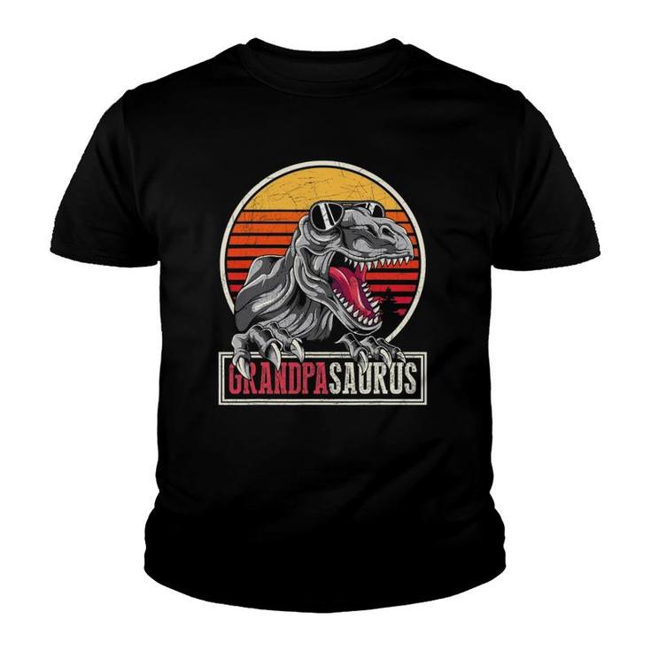 Grandpa Dinosaur Fathers Day Gift Idea Grandpasaurusrex Youth T-shirt