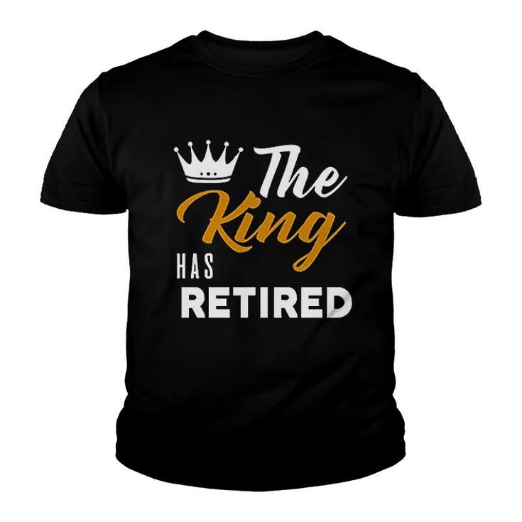 Grandpa Funny King Retired Youth T-shirt