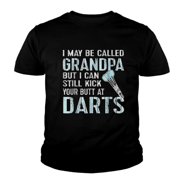Grandpa Team League Darts Gift Youth T-shirt