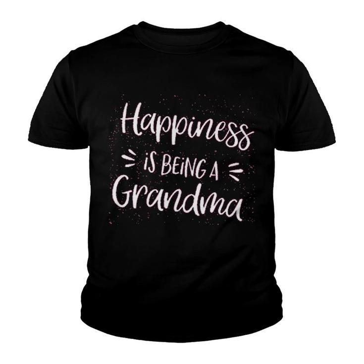 Grandparent Happiness Is Being A Grandma Youth T-shirt