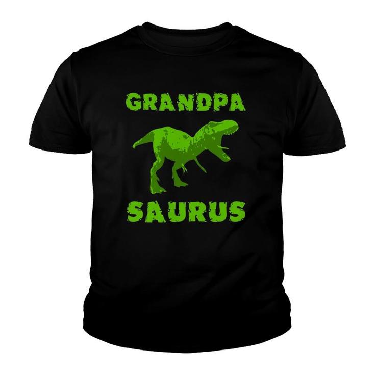 Grandpasaurus Grandpa Dinosaur Grandfather Father Day Youth T-shirt