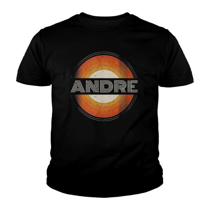 Graphic 365 First Name Andre Retro Personalized Vintage Youth T-shirt