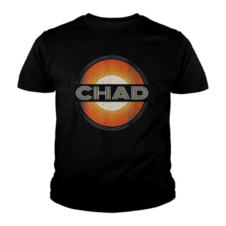 Graphic 365 First Name Chad Retro Personalized Vintage Youth T-shirt