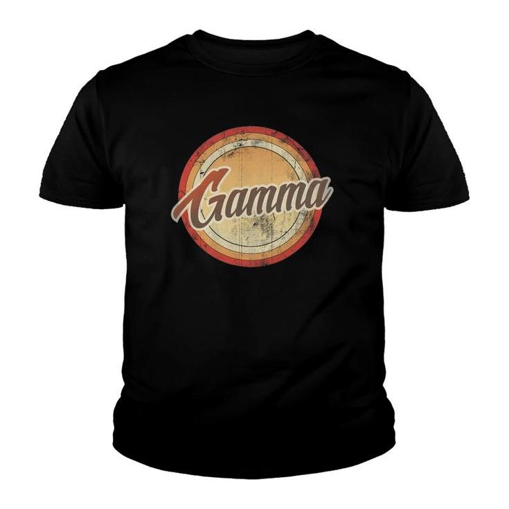 Graphic 365 Gamma Vintage Mother's Day Funny Grandma Gift Youth T-shirt