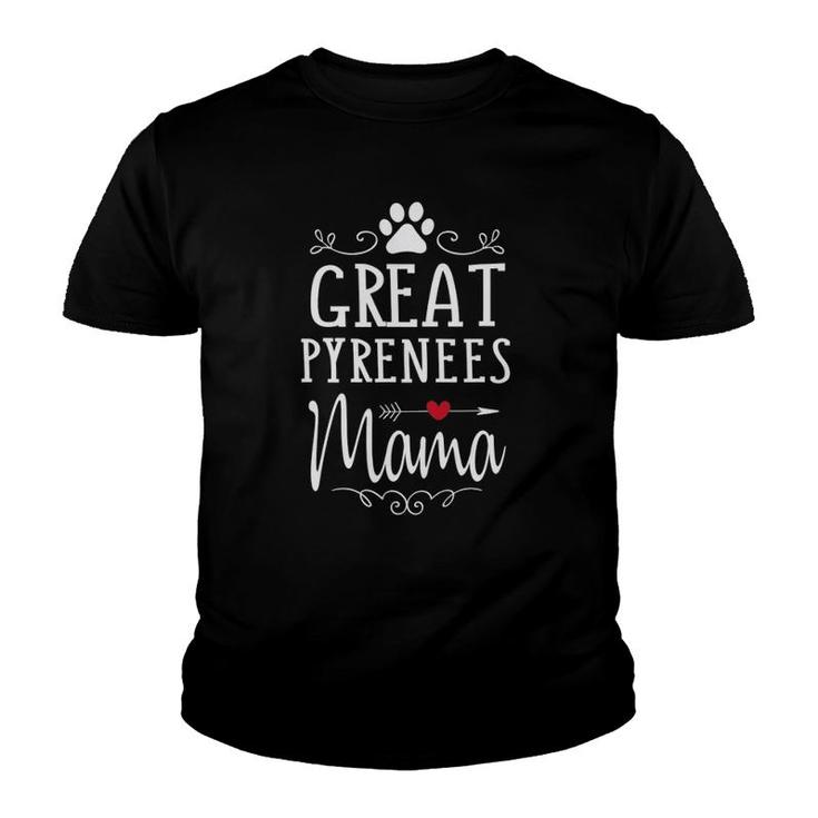 Great Pyrenees Mama - Pyrenees Dog Lover Gift Youth T-shirt