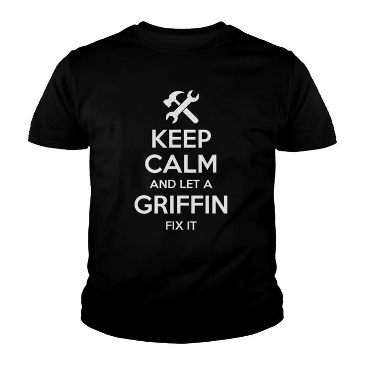 Griffin Funny Surname Birthday Family Tree Reunion Gift Idea Youth T-shirt
