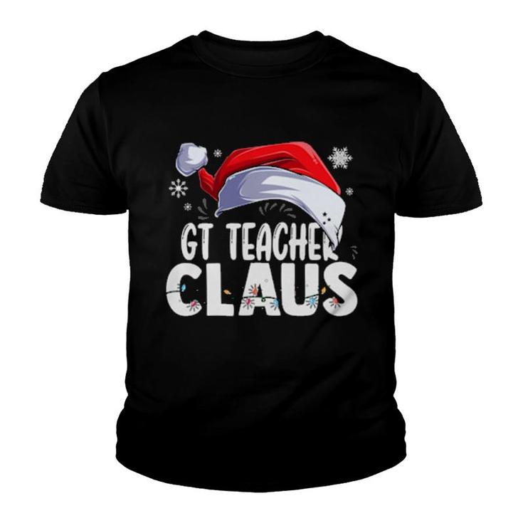 Gt Teacher Santa Claus Christmas Matching Costume  Youth T-shirt