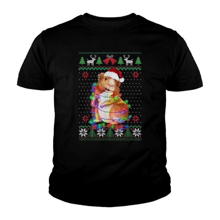 Guinea Pig Animal Ugly Christmas Puppy Animal Youth T-shirt