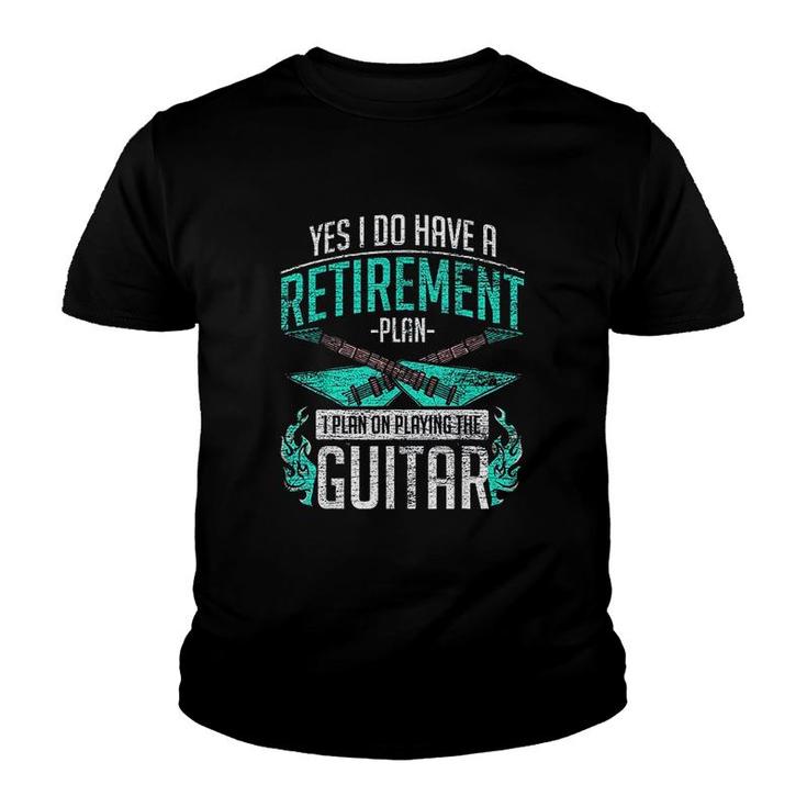 Guitar Retired Guitarist Youth T-shirt