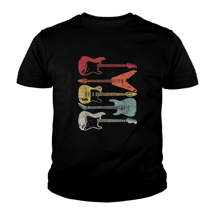 Guitar Retro Style Gift For Guitarist Youth T-shirt