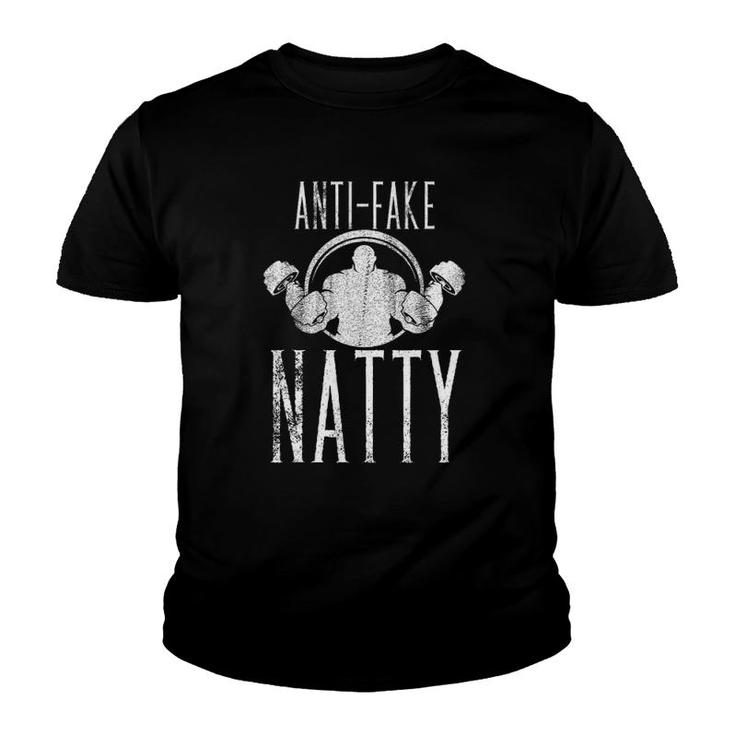 Gym Weightlifting Natural Bodybuilding Tee Anti-Fake Natty Youth T-shirt