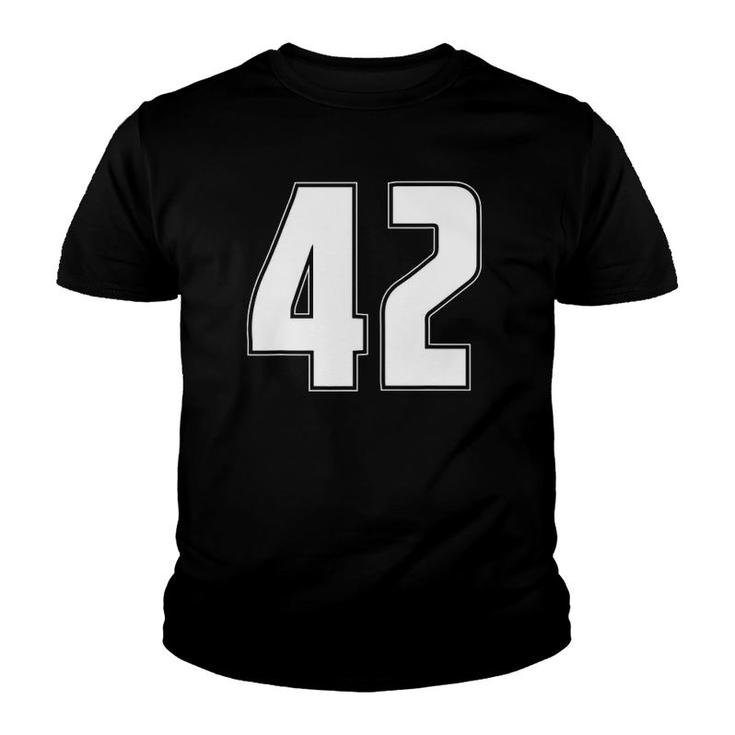 Halloween Group Costume 42 Sports Jersey Number 42 Gift Youth T-shirt