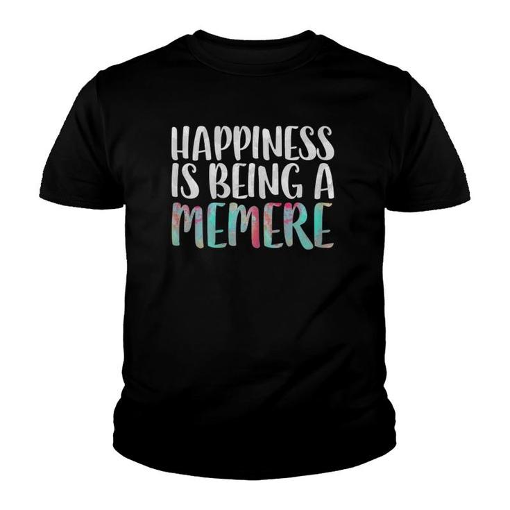 Happiness Is Being A Memere Mother's Day Gift Youth T-shirt