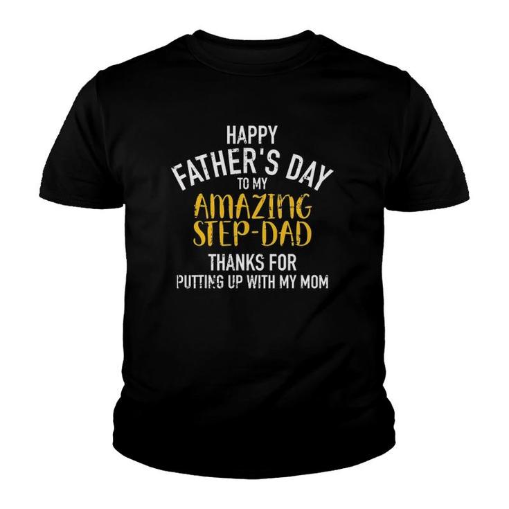 Happy Father's Day Step Dad Youth T-shirt