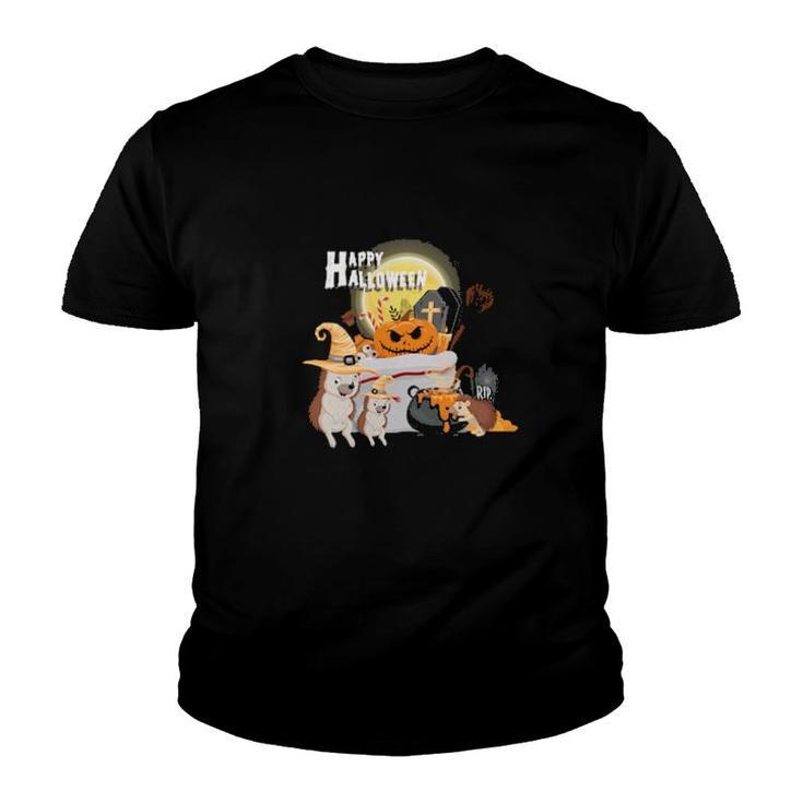 Happy Halloween Hedgehog  Youth T-shirt