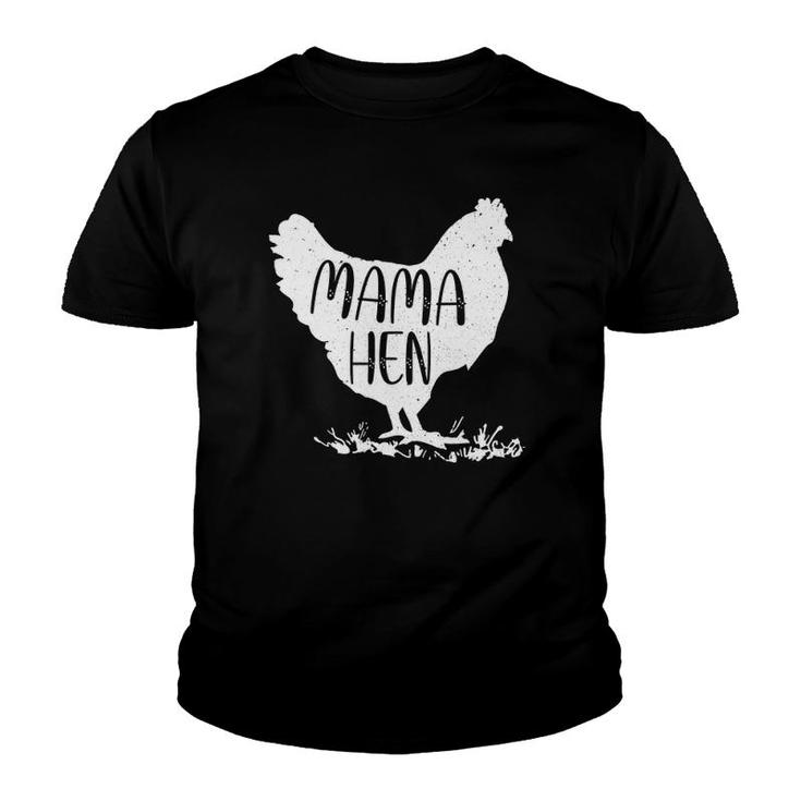 Happy Mother's Day Mama Hen Chicken Mommy Cute Mom Funny Youth T-shirt