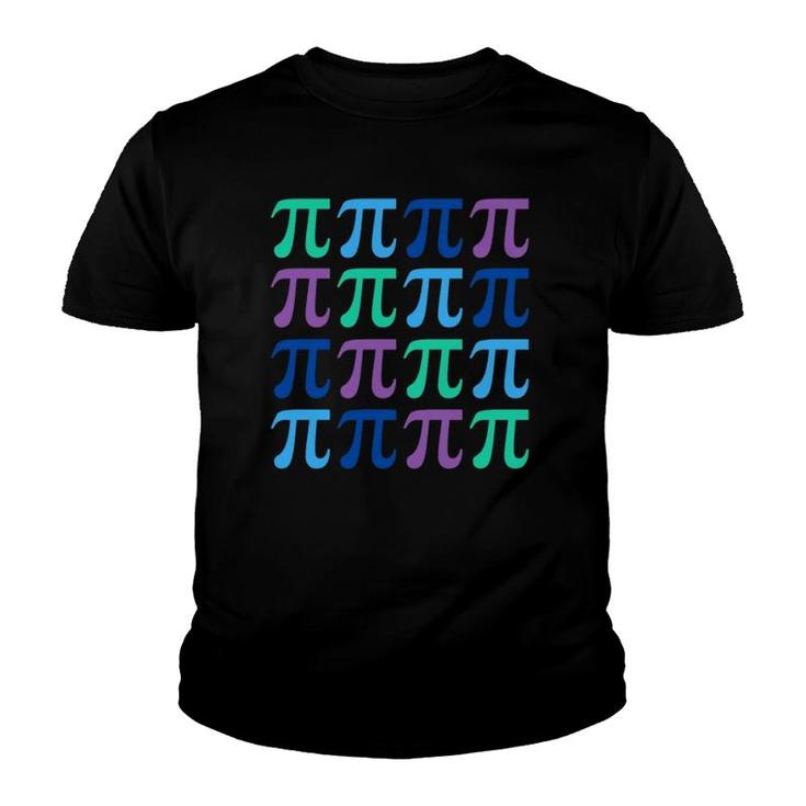 Happy Pi Day With Symbols For Math Teachers Youth T-shirt