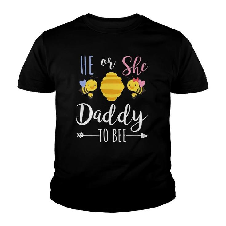 He Or She Daddy To Bee Expecting Father Youth T-shirt
