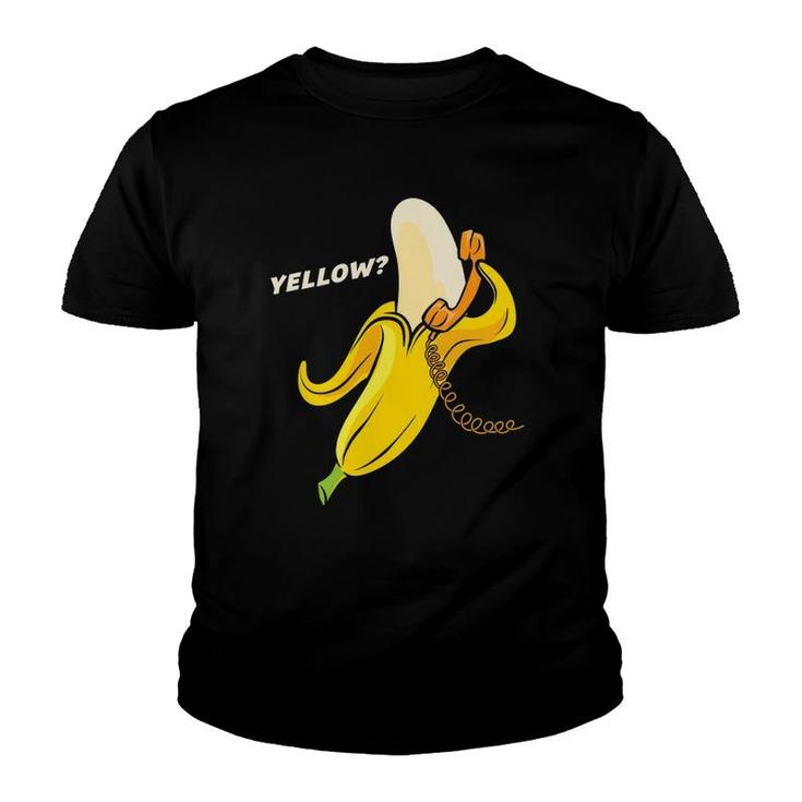 Healthy Banana Yellow Phone Vegan Market Youth T-shirt