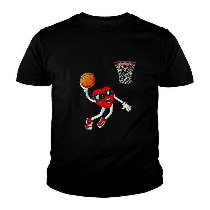 Heart Basketball Gift Youth T-shirt