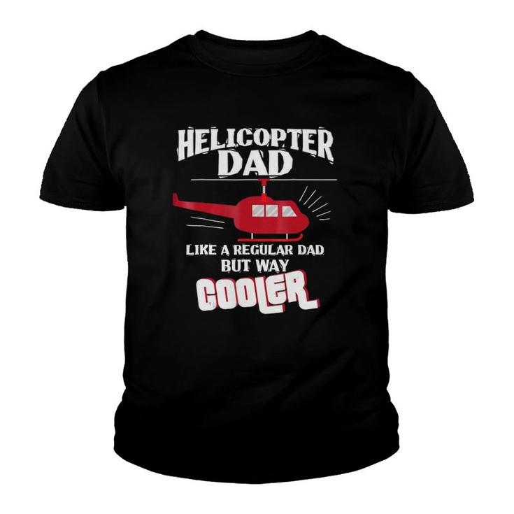 Helicopter Pilot Dad Gif Flight Mechanic Fathers Day Youth T-shirt
