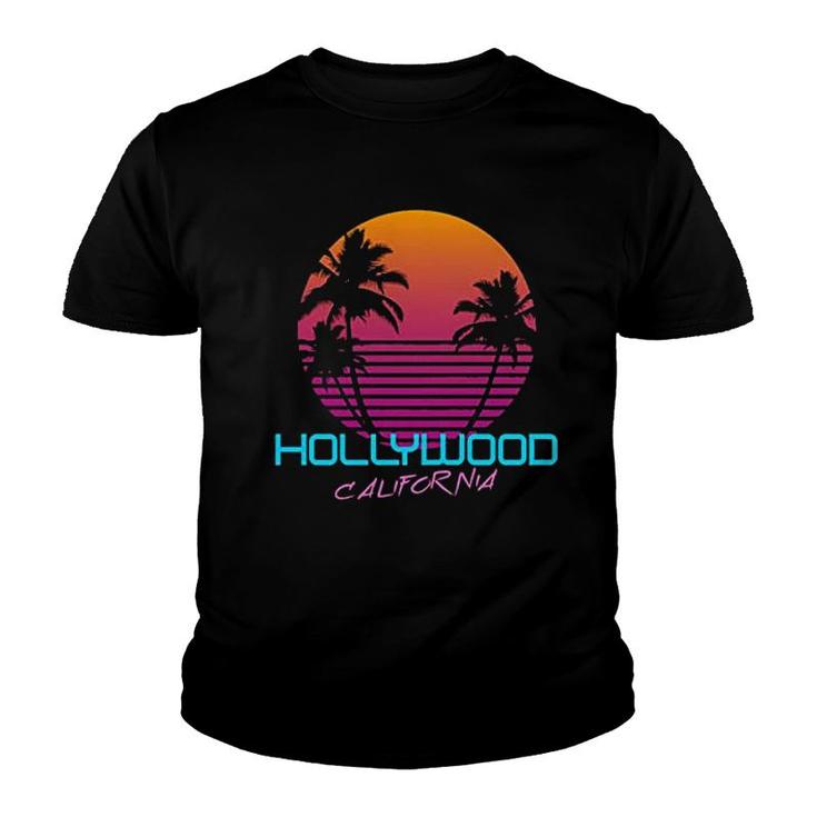 Hollywood California Retro 80s Youth T-shirt