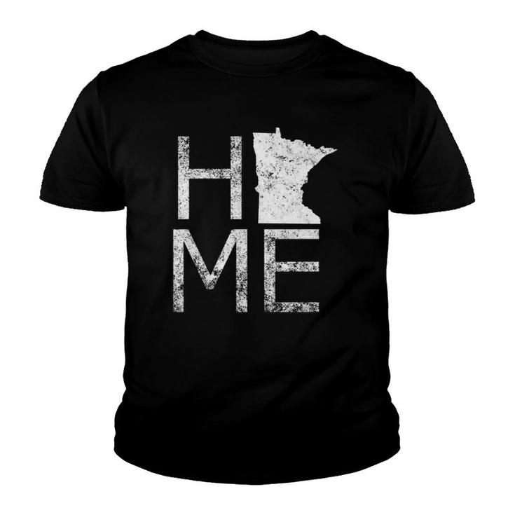 Home Minnesota Map Cute Proud Of Your State  Youth T-shirt