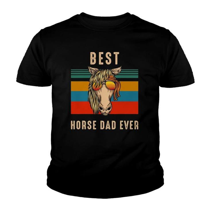 Horse Owner Gift Man Funny - Best Horse Dad Ever Youth T-shirt