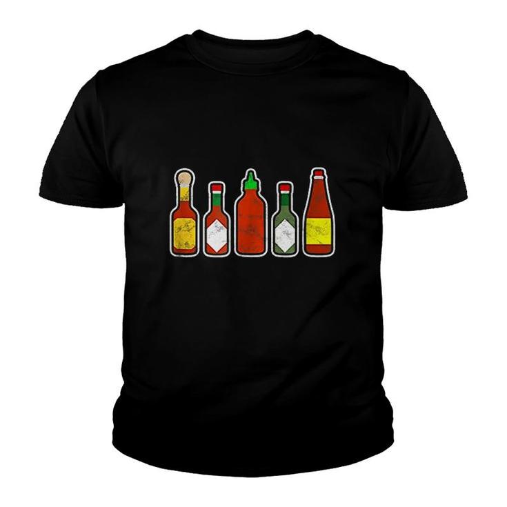 Hot Sauce Foodie Youth T-shirt