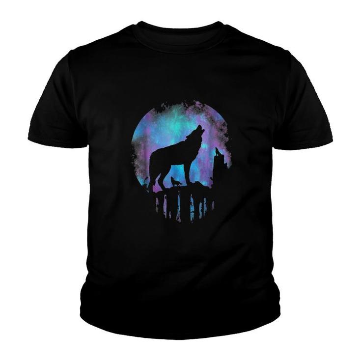 Howling Wolf Moon Youth T-shirt