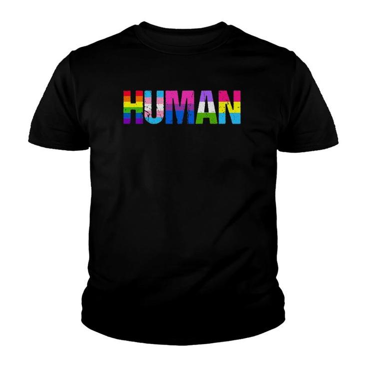 Human Pride Month Lgbtq Lgbt Youth T-shirt