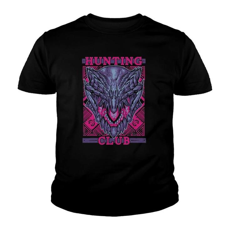 Hunting Club Gore Magala Monster Gamer Hunter World Dragon Youth T-shirt