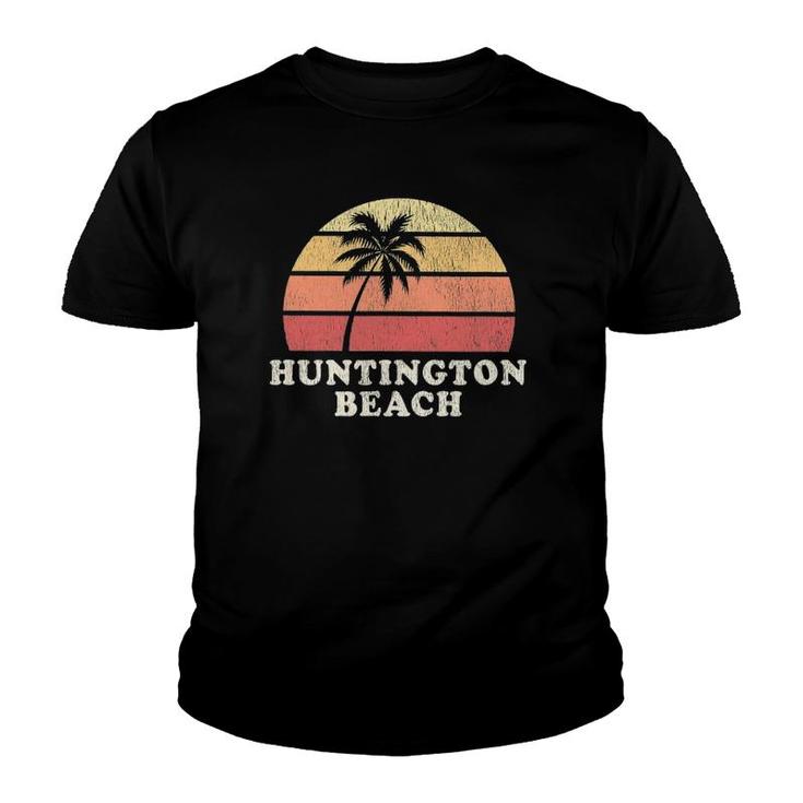 Huntington Beach Ca Vintage 70S Retro Throwback Design Youth T-shirt