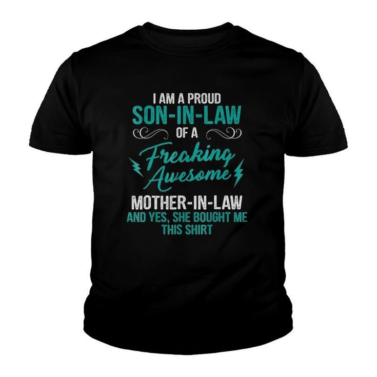 I Am A Proud Son In Law Mother In Law Youth T-shirt
