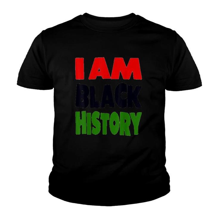 I Am Black Hisory Art Youth T-shirt