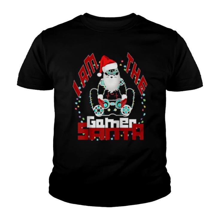 I Am The Santa Gamer This Is My Christmas Pajama Gamer Youth T-shirt