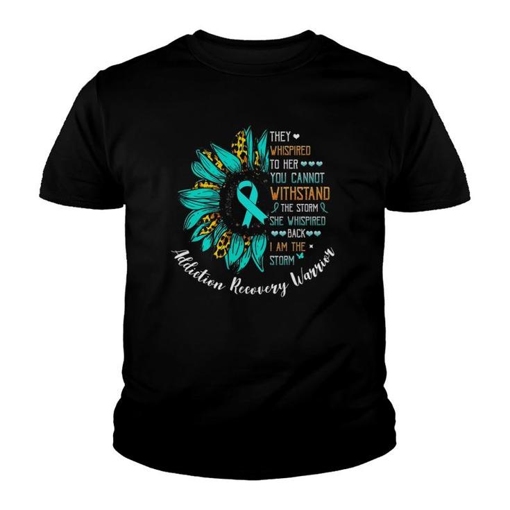 I Am The Storm Addiction Recovery Warrior Youth T-shirt