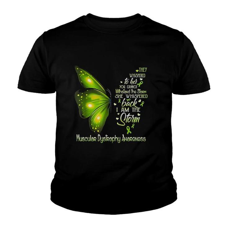 I Am The Storm Awareness Butterfly Youth T-shirt