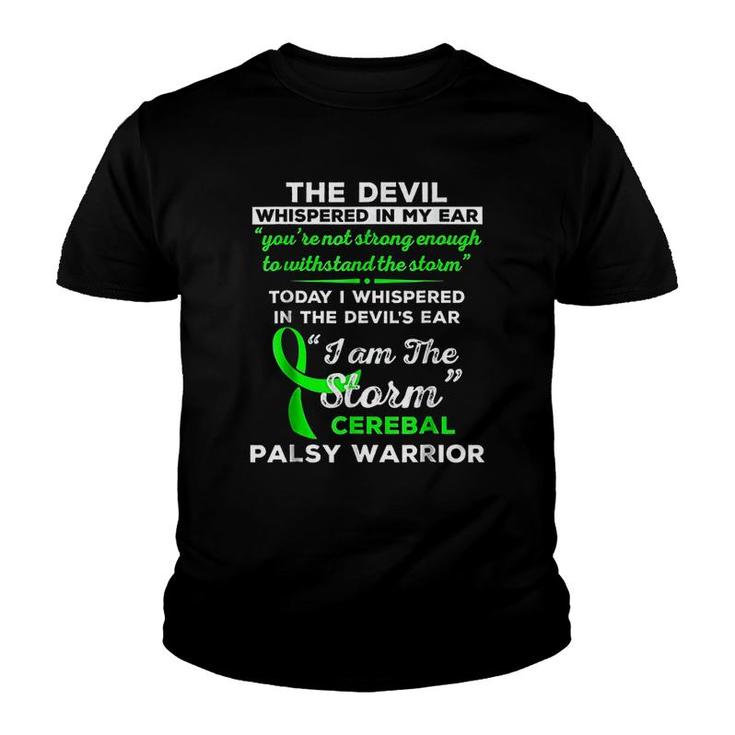 I Am The Storm Cerebral Palsy Warrior Youth T-shirt