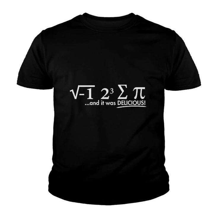 I Ate Some Pi Day It Was Delicious Math Youth T-shirt