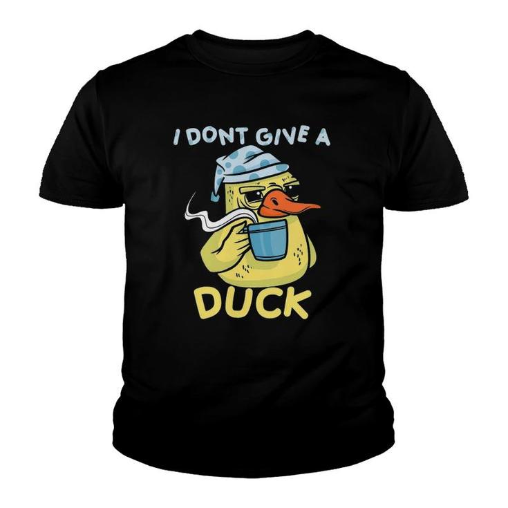 I Dont Give A Duck Coffee Youth T-shirt