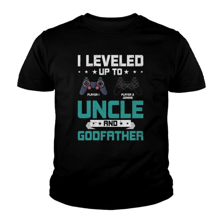 I Leveled Up To Uncle Video Gamer Uncle Youth T-shirt