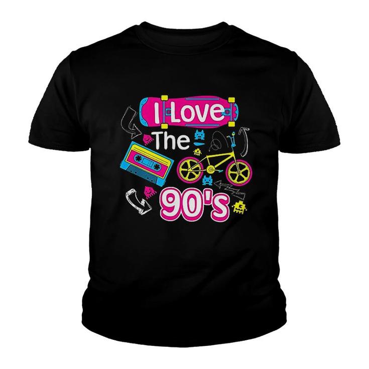 I Love The 90s  Cute Fancy Millennials Gift Youth T-shirt
