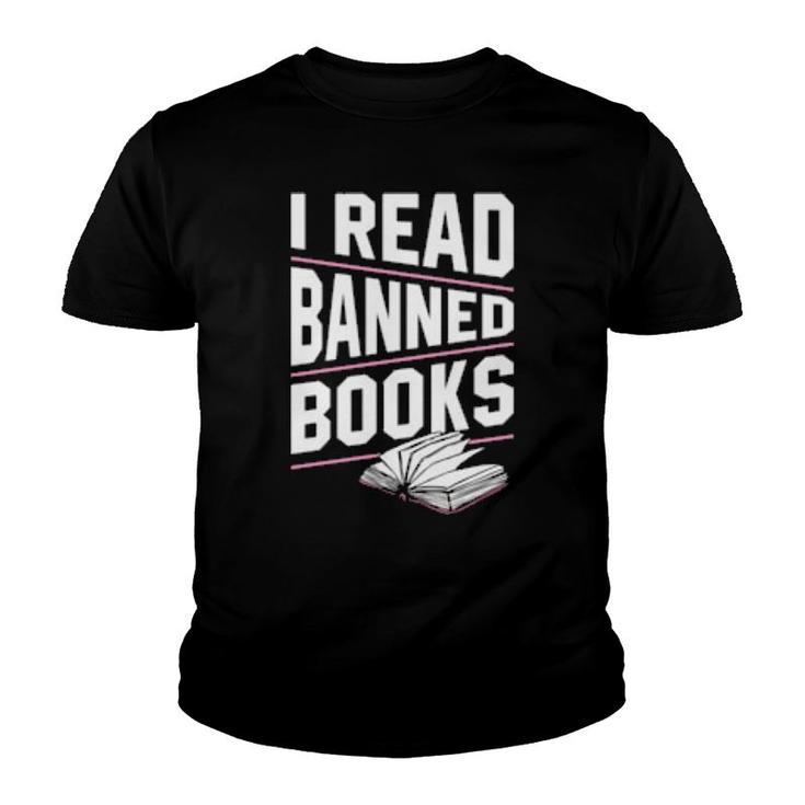 I Read Banned Books Literacy Advocate Librarian  Youth T-shirt