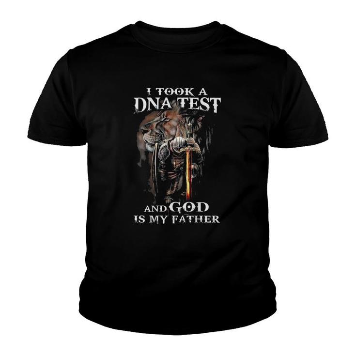 I Took A D-N-A Test And God Is My Father, Jesus Christ Youth T-shirt