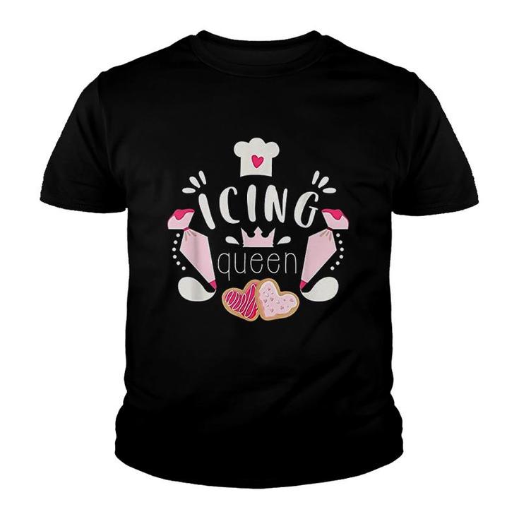 Icing Queen Design For Cookie Decorators Bakers Design Youth T-shirt