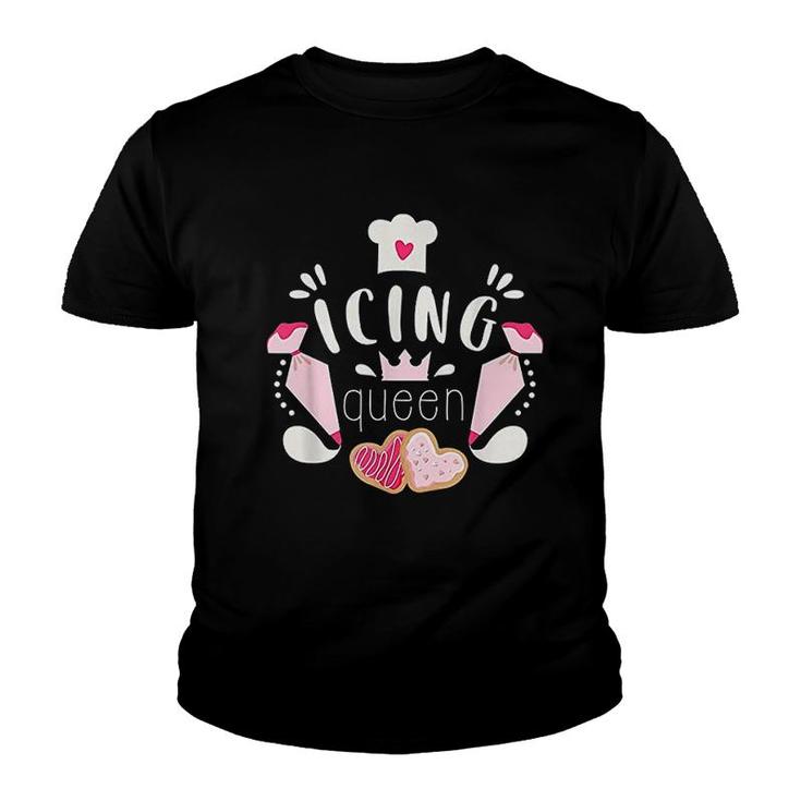 Icing Queen Design For Cookie Decorators  Bakers Design Youth T-shirt